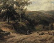 A Scene between Grindelford Bridge and Hathersage - 乔治·特纳